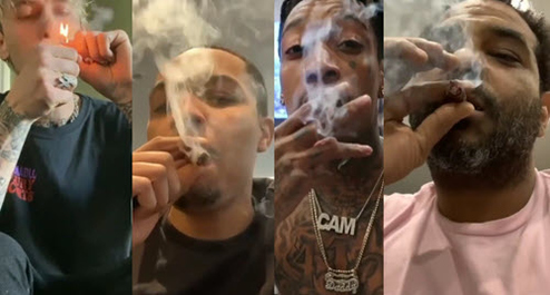 Kush Up Challenge: Rappers in Quarantine Participate in Weed Smoking Challenge During Coronavirus Pandemic