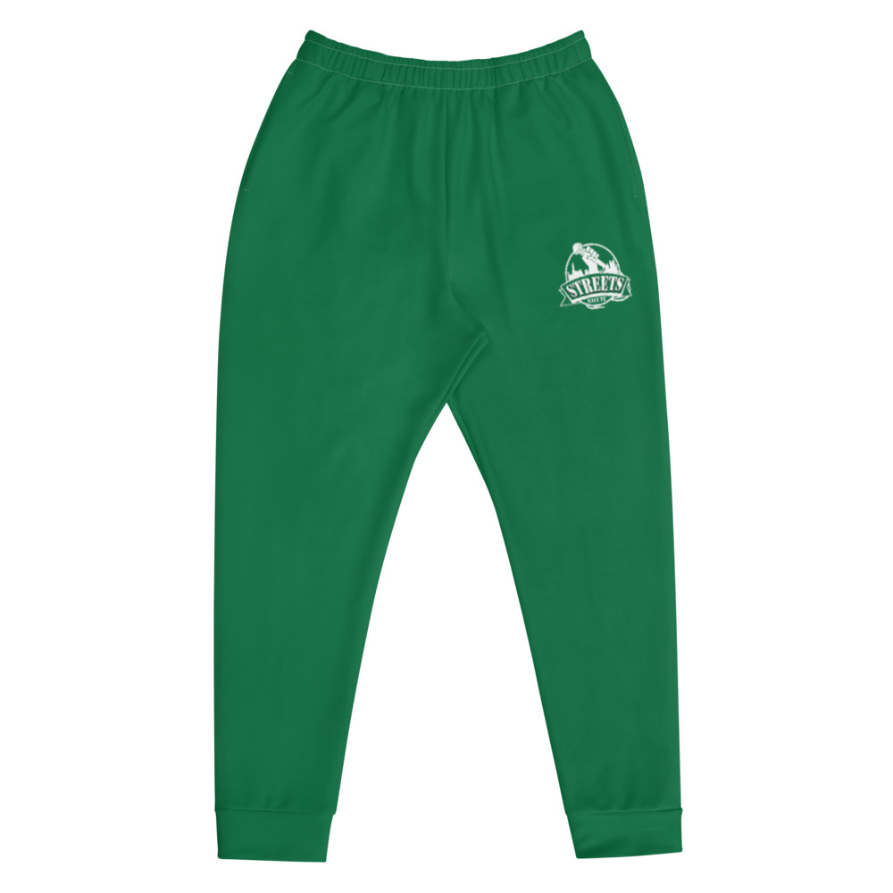 green jogger suit