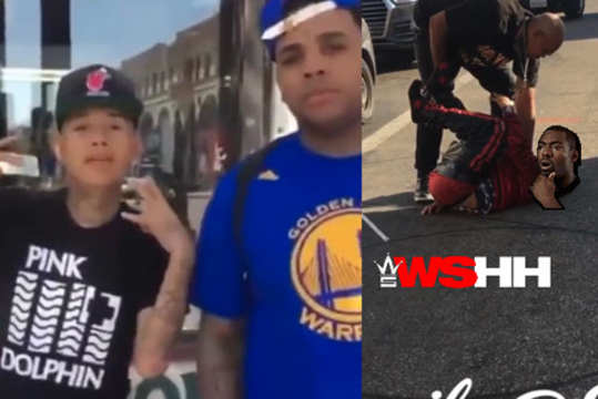 Guy Who Tried To Clout Chase Off Kevin Gates Gets Stomped Out & Pants Stolen