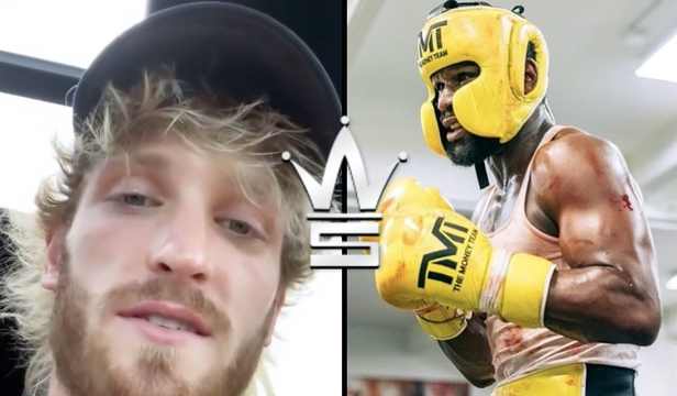Logan Paul Clowns Floyd Mayweather For His Sparring IG Picture