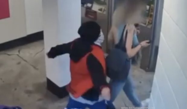 Man Sucker Punches A Woman In The Head And Steals Her Backpack In NY