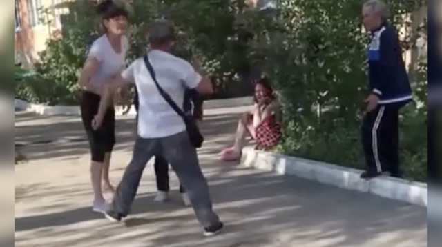 Karen Gets Punched In The Face For Bullying A Woman