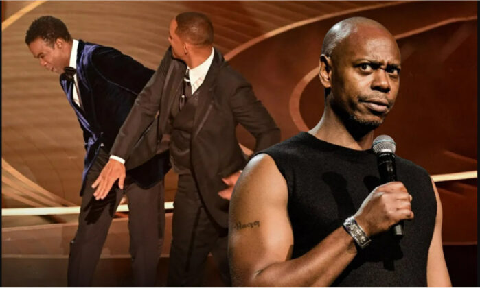 Footage of Dave Chappelle Talking About Will Smith Slapping Chris Rock