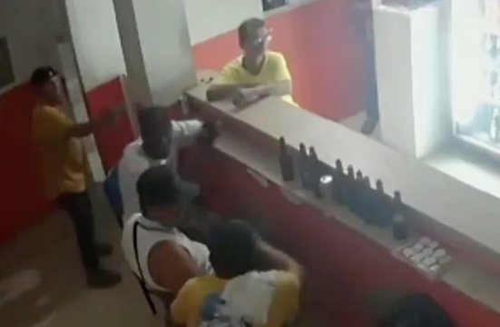 Hitman Finishes His Beer & Then Takes Out His Target